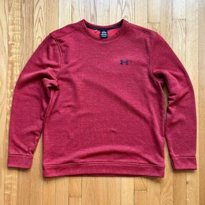 Under Armour Men’s Storm Long Sleeve Golf Crewneck Pullover Loose Large Orange